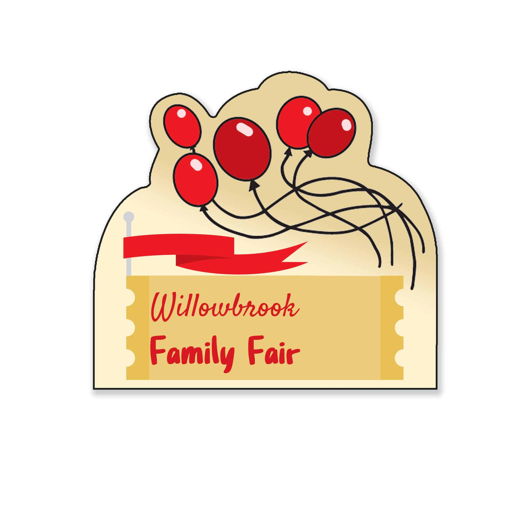 Balloon Shaped NoteKeeper Magnet 35 Mil                         